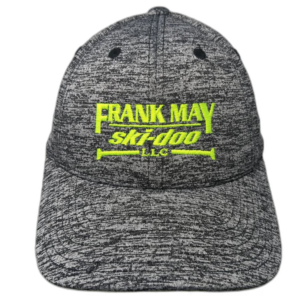 Sport-Tek Snapback Gray Hat One Size Frank May Ski-Doo Space Dye Green Polyester
